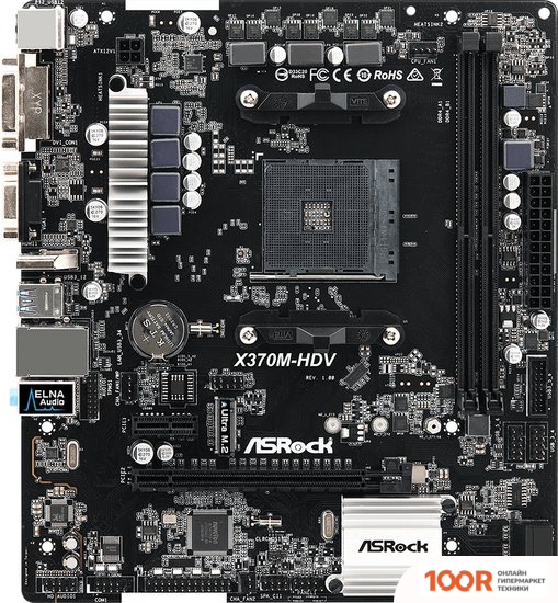 Материнская плата ASRock X370M-HDV R4.0 (144592)