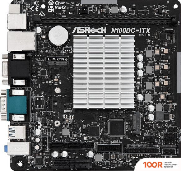 Материнская плата ASRock N100DC-ITX (144576)