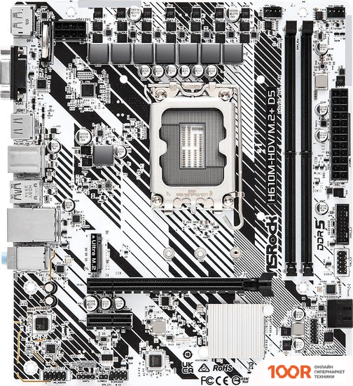 Материнская плата ASRock H610M-HDV/M.2+ D5 (144562)