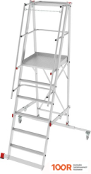 Лестница Новая высота NV5540 5540106 ПЕРЕДВИЖНАЯ (6 СТУПЕНЕЙ) (143813)