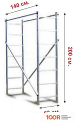 Лестница TARKO 4307 (2Х7 СТУПЕНЕЙ) (143261)