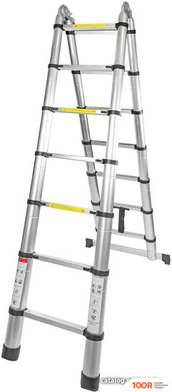 Лестница ForceKraft BL-HT207 (2X7 СТУПЕНЕЙ) (143060)