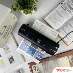 Ламинатор Гелеос ЛМ A4 МОДЕРН (ЧЕРНЫЙ/СЕРЕБРИСТЫЙ) (143010)