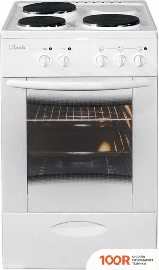 Кухонная плита Лысьва ЭП 301 МС (СТЕКЛЯННАЯ КРЫШКА, БЕЛЫЙ) (142392)