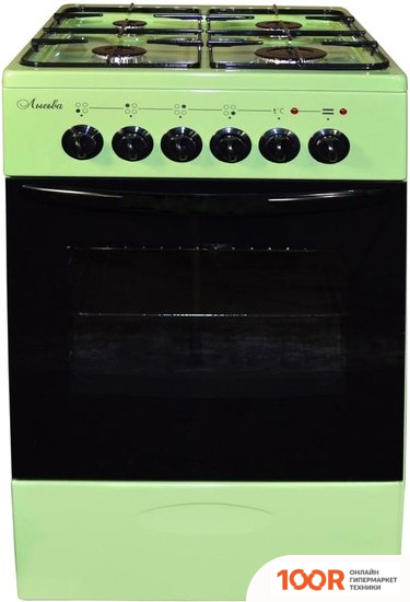 Кухонная плита Лысьва ЭГ 401 МС-2У (БЕЗ КРЫШКИ, РЕШЕТКА ЧУГУН, ЗЕЛЕНЫЙ) (142356)