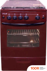 Кухонная плита Лысьва ГП 4К20 МС-2У (КОРИЧНЕВЫЙ, РЕШЕТКА ЧУГУН, СТЕКЛЯННАЯ КРЫШКА) (142317)