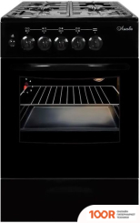 Кухонная плита Лысьва ГП 400 МС-2У (ЧЕРНЫЙ, РЕШЕТКА ЧУГУН, БЕЗ КРЫШКИ) (142313)