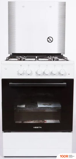 Кухонная плита Vesta VALENCIA VGE 10-E (БЕЛЫЙ) (142223)