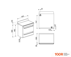 Кухонная плита Smeg TR90P2 (142208)