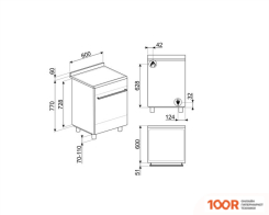 Кухонная плита Smeg CX68MF8-2 (142183)
