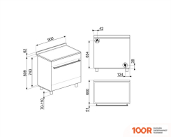 Кухонная плита Smeg C9GMX2 (142148)