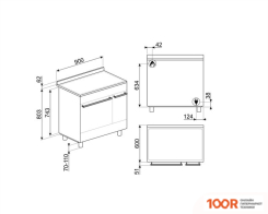 Кухонная плита Smeg C92GMX2 (142141)