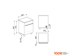 Кухонная плита Smeg C6IMXT2 (142136)