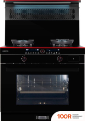 Кухонная плита Hiberg S-FEG 92 С ВЫТЯЖКОЙ I-VM 9120 (141975)