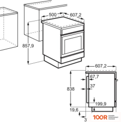 Кухонная плита Electrolux RKR560200X (141530)
