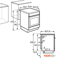 Кухонная плита Electrolux RKG500004W (141516)