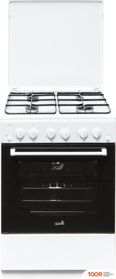 Кухонная плита CEZARIS ПГ 3200-13 (СТАЛЬНЫЕ РЕШЕТКИ, БЕЛЫЙ) (141426)