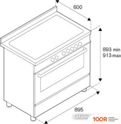 Кухонная плита Bertazzoni MAS95I1ENET (141375)