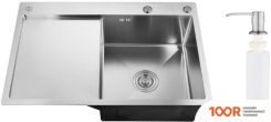 Кухонная мойка РМС MRK-7851R (С ДОЗАТОРОМ) (141265)
