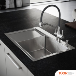 Кухонная мойка РМС MRK-7851R (С ДОЗАТОРОМ) (141265)