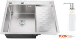 Кухонная мойка РМС MRK-6350L (С ДОЗАТОРОМ) (141259)