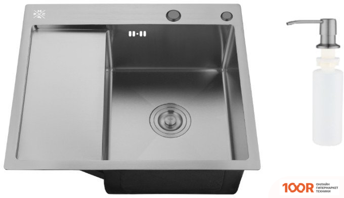Кухонная мойка РМС MRK-5851BL-R (С ДОЗАТОРОМ) (141254)