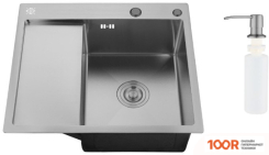 Кухонная мойка РМС MRK-5851BL-R (С ДОЗАТОРОМ) (141254)