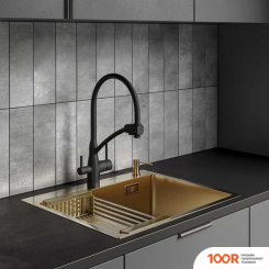 Кухонная мойка РМС MR-6050G (С КОРЗИНОЙ И ДОЗАТОРОМ) (141250)