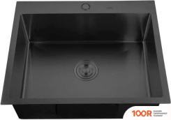 Кухонная мойка РМС MR-6050BL (С КОРЗИНОЙ И ДОЗАТОРОМ) (141249)