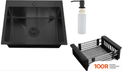 Кухонная мойка РМС MR-5843BL (С КОРЗИНОЙ И ДОЗАТОРОМ) (141247)