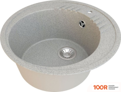 Кухонная мойка Гамма Гранит GRANITE-17 (СВЕТЛО-СЕРЫЙ) (141189)