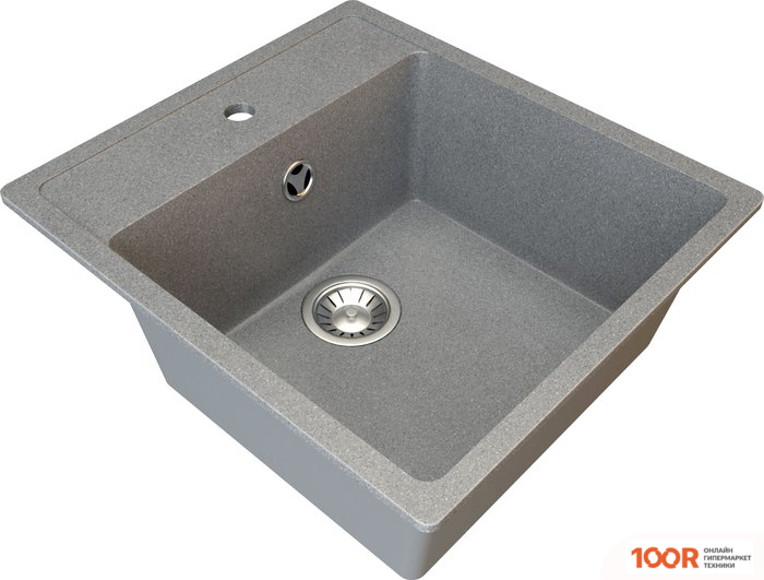Кухонная мойка Гамма Гранит GRANITE-16 (ТЕМНО-СЕРЫЙ) (141183)