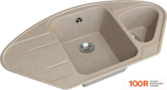 Кухонная мойка Гамма Гранит GRANITE-08 (ПЕСОЧНЫЙ) (141126)
