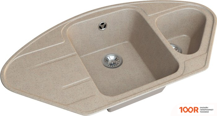 Кухонная мойка Гамма Гранит GRANITE-08 (ПЕСОЧНЫЙ) (141126)
