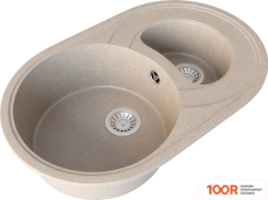 Кухонная мойка Гамма Гранит GRANITE-03 (ПЕСОЧНЫЙ) (141091)