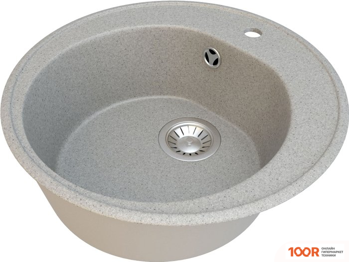 Кухонная мойка Гамма Гранит GRANITE-02 (СВЕТЛО-СЕРЫЙ) (141085)