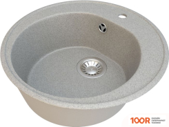 Кухонная мойка Гамма Гранит GRANITE-02 (СВЕТЛО-СЕРЫЙ) (141085)