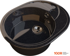 Кухонная мойка Гамма Гранит GLOSS-05 (ЧЕРНЫЙ) (141072)