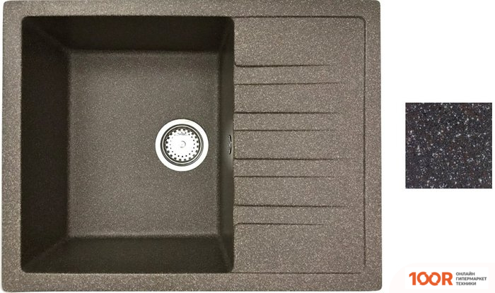 Кухонная мойка БелЭворс VEGA R (ШОКОЛАД, БЕЗ СИФОНА) (141067)