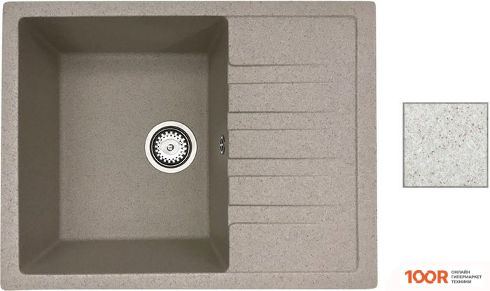 Кухонная мойка БелЭворс VEGA R (СВЕТЛО-БЕЖЕВЫЙ, БЕЗ СИФОНА) (141061)