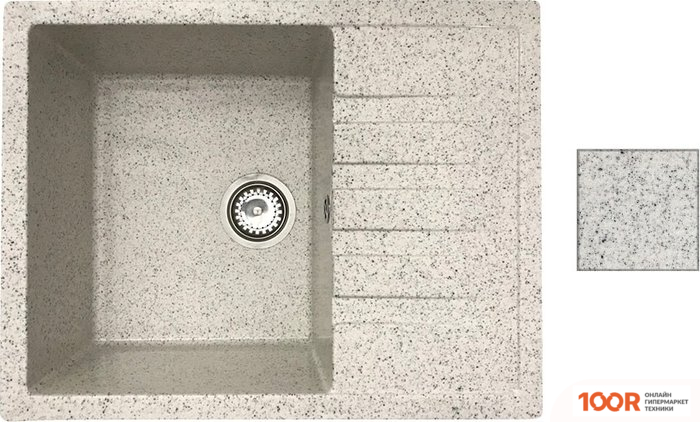 Кухонная мойка БелЭворс VEGA R (ОЛОВО) (141058)