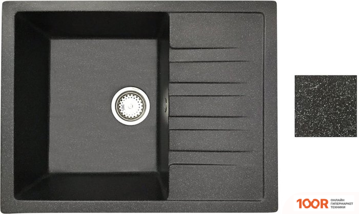 Кухонная мойка БелЭворс VEGA R (БЛЭК) (141054)