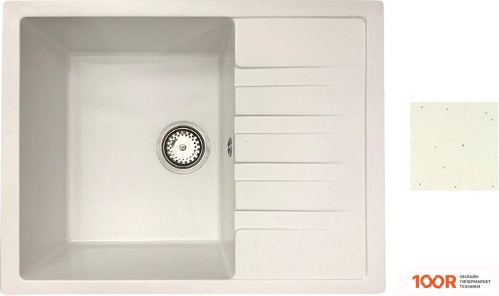 Кухонная мойка БелЭворс VEGA L (БЕЛЫЙ) (141027)
