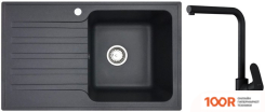 Кухонная мойка БелЭворс STYL R + LIKE F8005022 (ЧЕРНЫЙ) (140979)