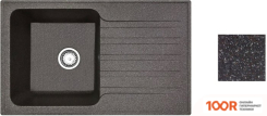 Кухонная мойка БелЭворс STYL R (ШОКОЛАД) (140977)