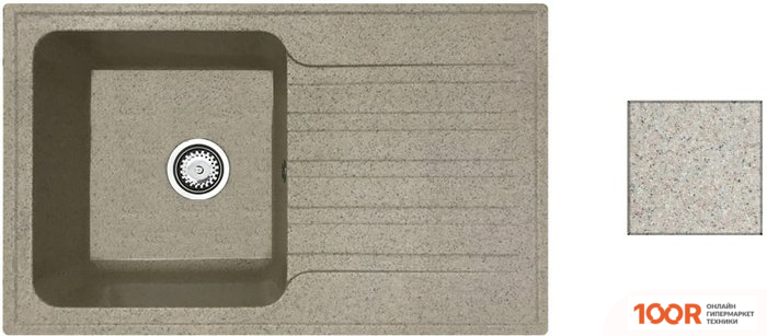 Кухонная мойка БелЭворс STYL R (ТЕМНО-БЕЖЕВЫЙ) (140971)