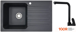Кухонная мойка БелЭворс STYL L + LIKE F8005022 (ЧЕРНЫЙ) (140959)