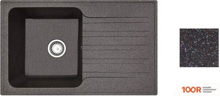 Кухонная мойка БелЭворс STYL L (ШОКОЛАД, БЕЗ СИФОНА) (140958)