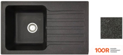 Кухонная мойка БелЭворс STYL L (ЧЕРНЫЙ, БЕЗ СИФОНА) (140956)