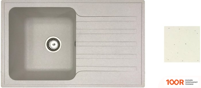 Кухонная мойка БелЭворс STYL L (БЕЛЫЙ, БЕЗ СИФОНА) (140946)